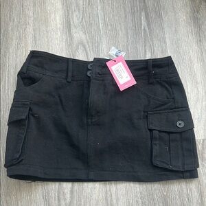 Edikted Black Mini Skirt